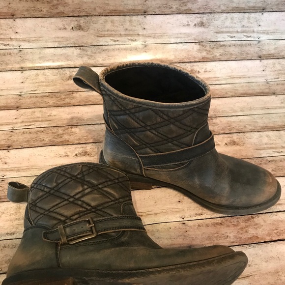 Women’s LUCKY BRAND quilted leather boots Sz 7 - Picture 6 of 8